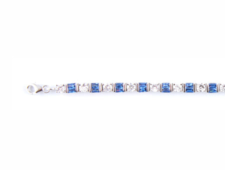 Sapphire Cubic Zirconia  Bracelet