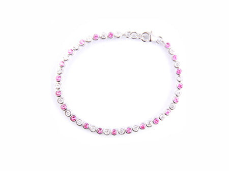 Ruby Cubic Zirconia Bracelet