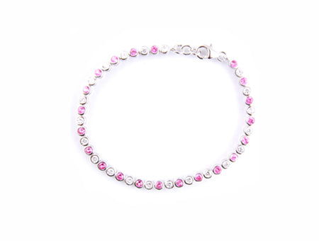 Ruby Cubic Zirconia Bracelet