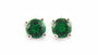 A Emerald & White Cubic Zirconia Earring.