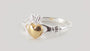 Claddagh Yellow Gold Plated Silver Ring