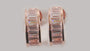 A Silver with Rose Gold Plate Earring