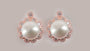 Rose Gold with Pearl Earring