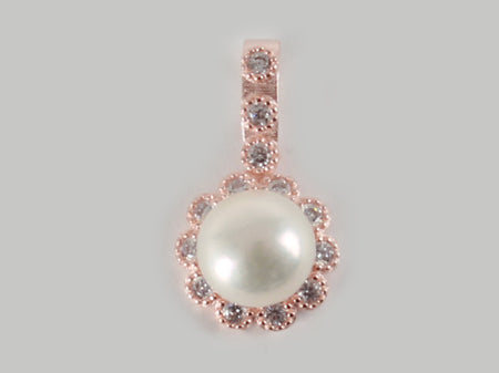 Rose Gold with Pearl Pendant