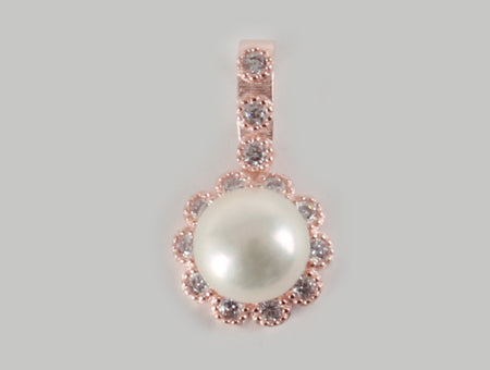 Rose Gold with Pearl Pendant