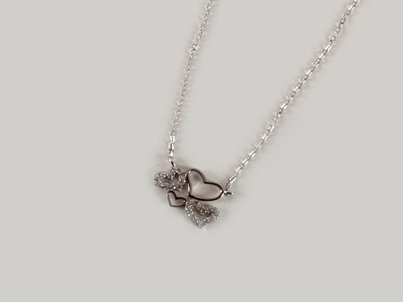 A White Cubic Zirconia Necklace.