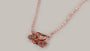 Silver with Rose Gold Plate Necklace