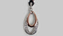 A Silver with Rose Gold Plate Pendant