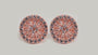 Silver with Rose Gold Plate Earring