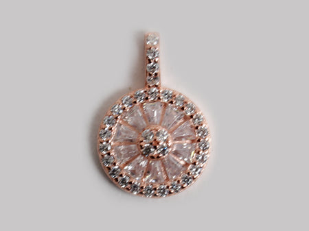 A Silver with Rose Gold Plate Pendant