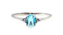 An Aquamarine Cubic Zirconia Ring