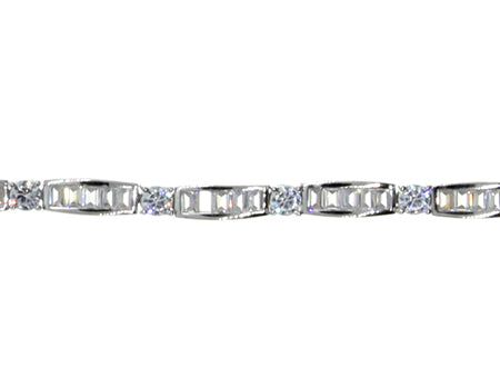 A White Cubic Zirconia Bracelet