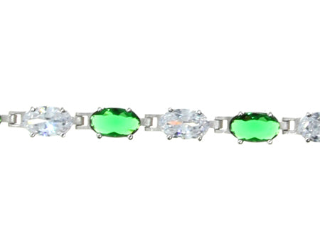 Emerald Cubic Zirconic Bracelet