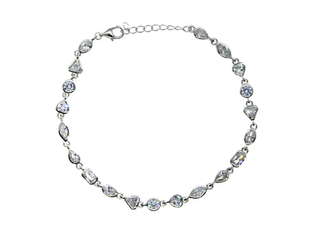 A White Cubic Zirconic Bracelet