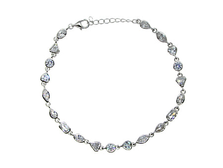 A White Cubic Zirconic Bracelet