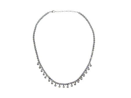 A White Cubic Zirconia Necklace