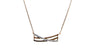 A 9 ct Rose Cz Gold Necklace
