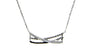 A White Cz Gold Necklace