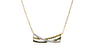 A Yellow Cz Gold Necklace