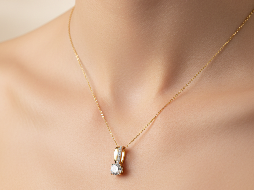 A Yellow Gold Necklace