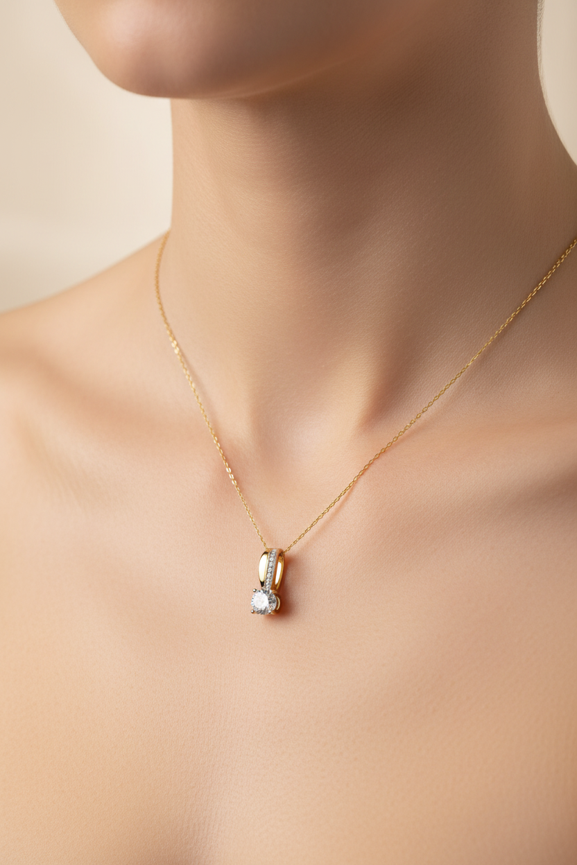 A Yellow Gold Necklace