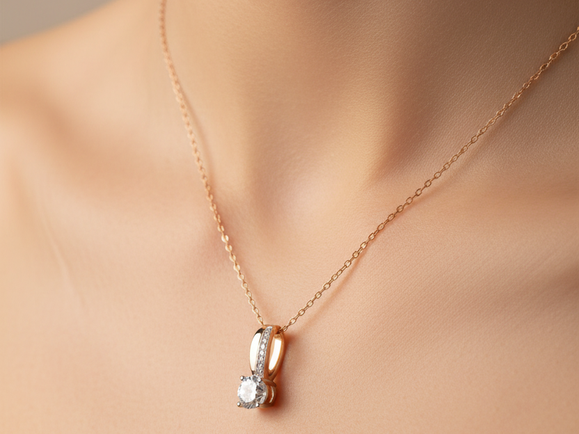 A Rose Gold Necklace