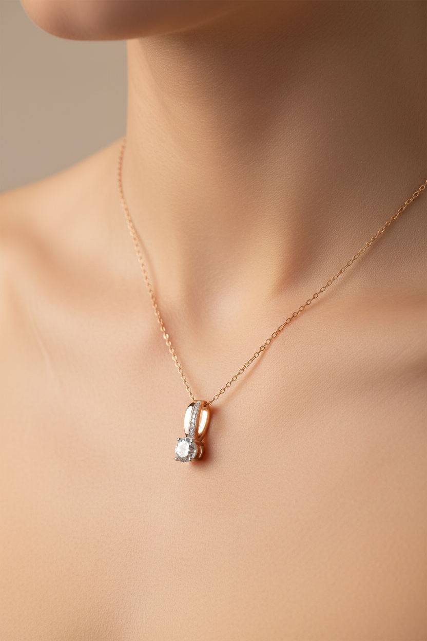 A Rose Gold Necklace