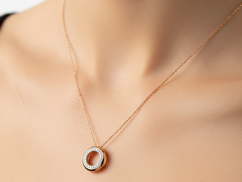 A Rose Gold Necklace