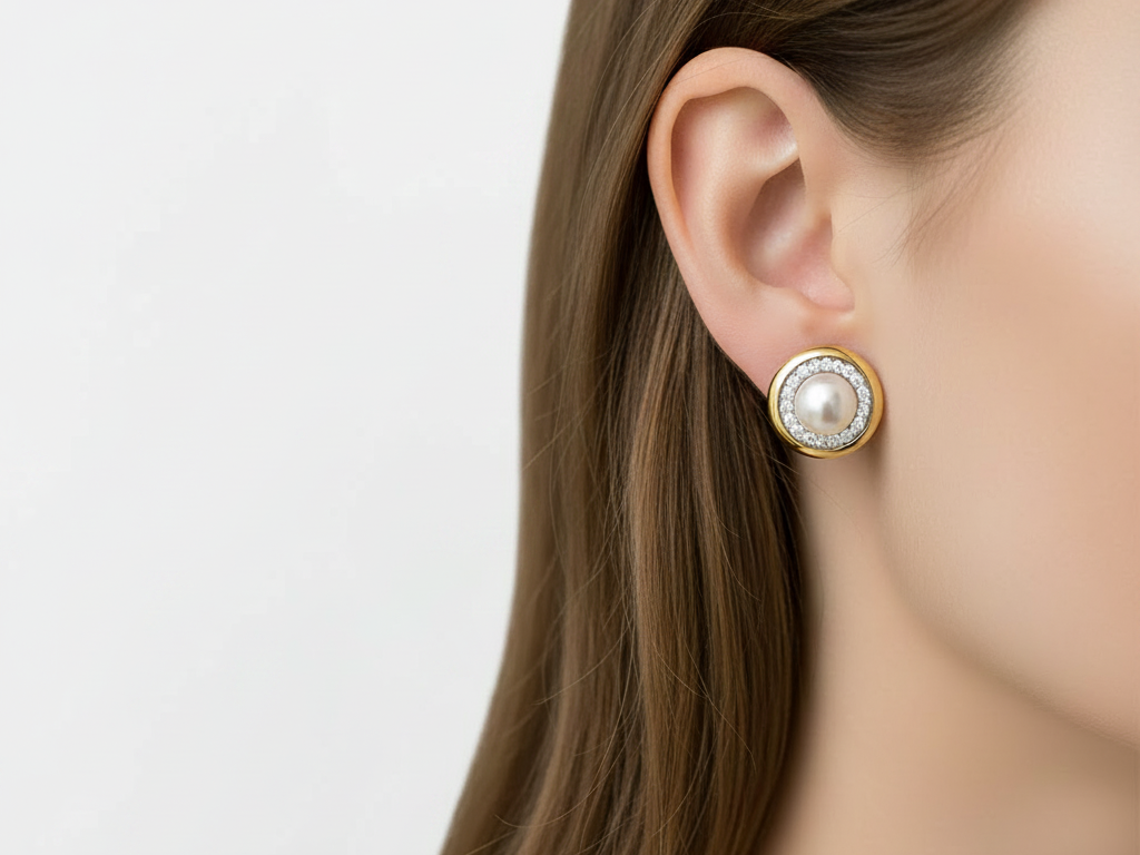 Yellow Gold Earring