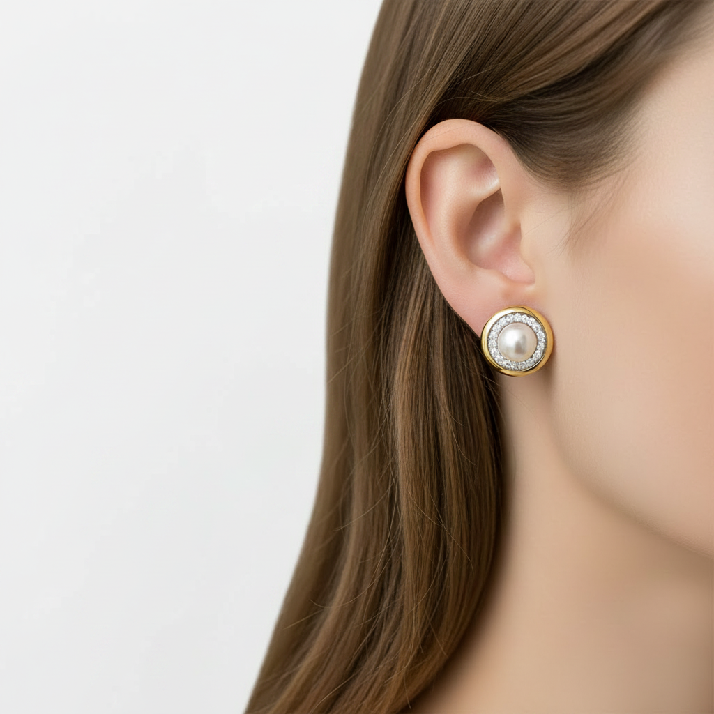 Yellow Gold Earring