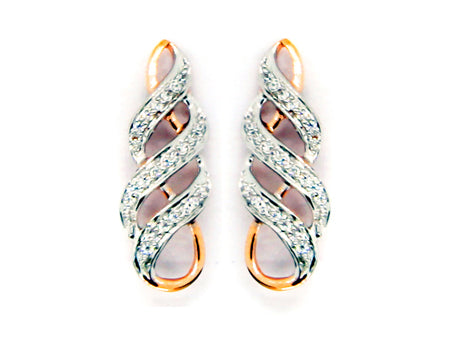 9 CT Rose Gold Earring.