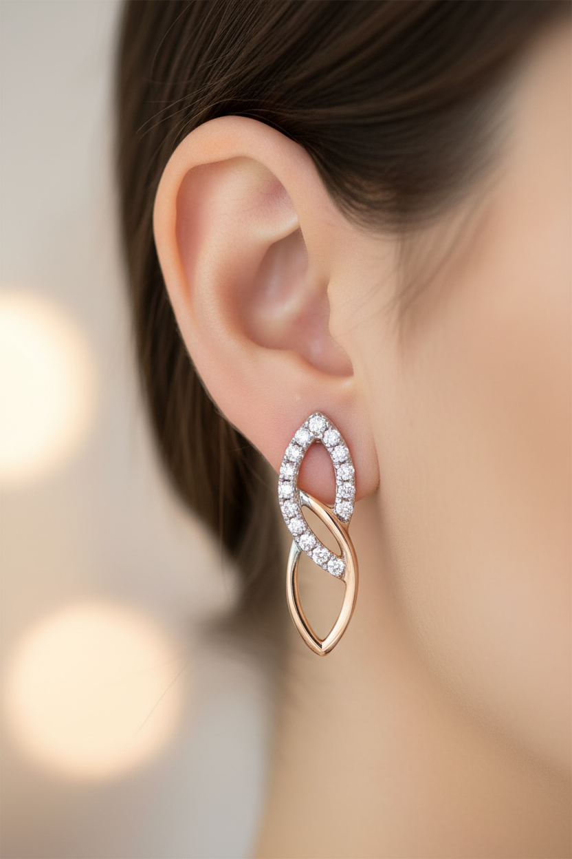 Rose Gold Earring