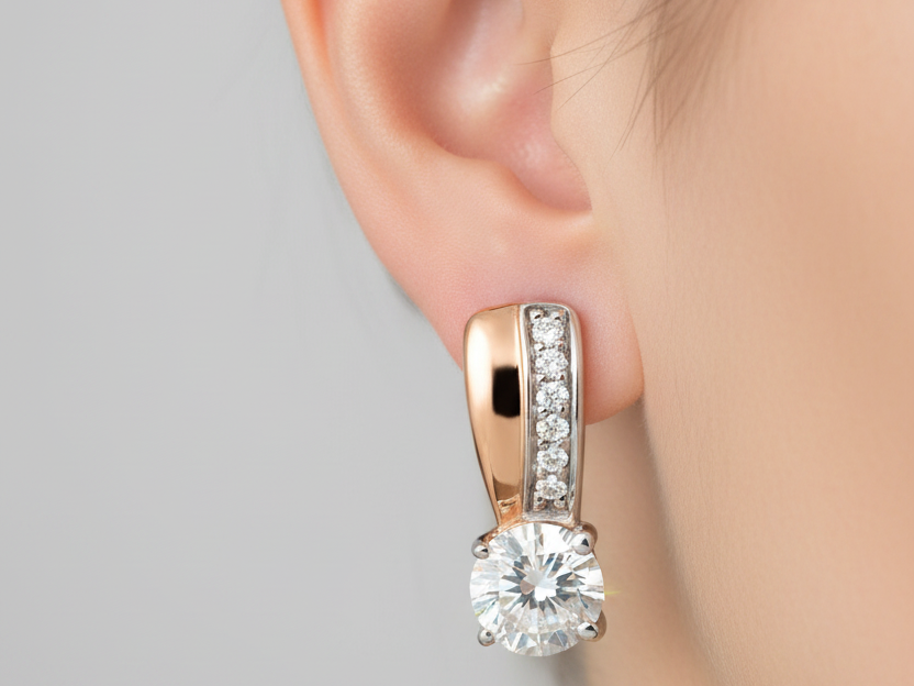 Rose Gold Earring