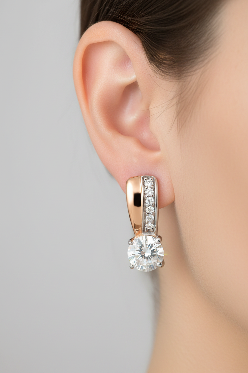 Rose Gold Earring