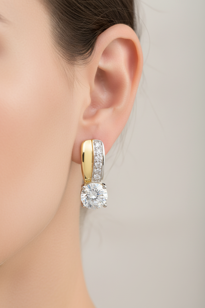 Yellow Gold Earring