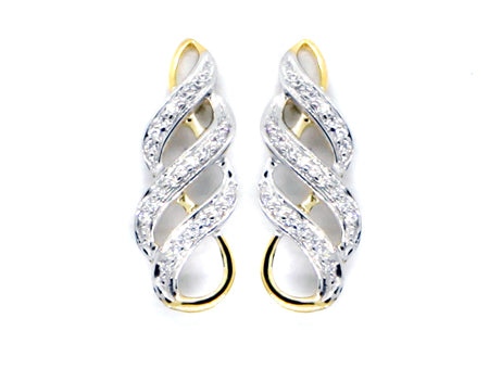 9 CT Yellow Gold Earring.