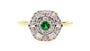 9ct Yellow Gold Emerald Cz Ring.