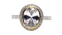 9ct Yellow Gold Cz Ring.