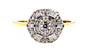 9ct Yellow Gold White Cz Ring.