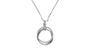 A Silver white CZ Necklace