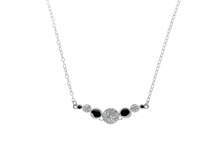 A Silver white CZ Necklace
