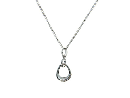A Silver white CZ Necklace