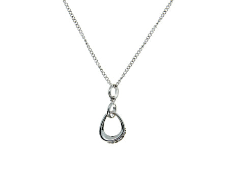 A Silver white CZ Necklace