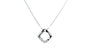A Silver white CZ Necklace