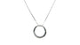 A Silver white CZ Necklace