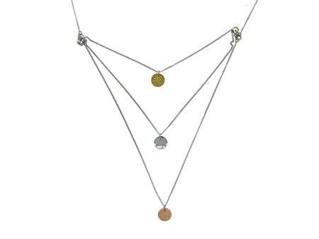 A Silver 3 tone Necklace