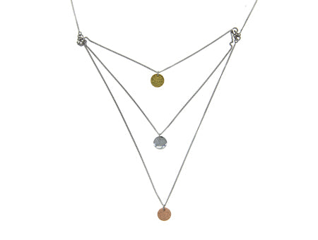 A Silver 3 tone Necklace
