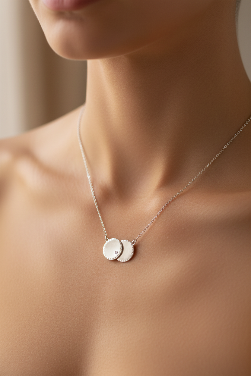 A white CZ Necklace