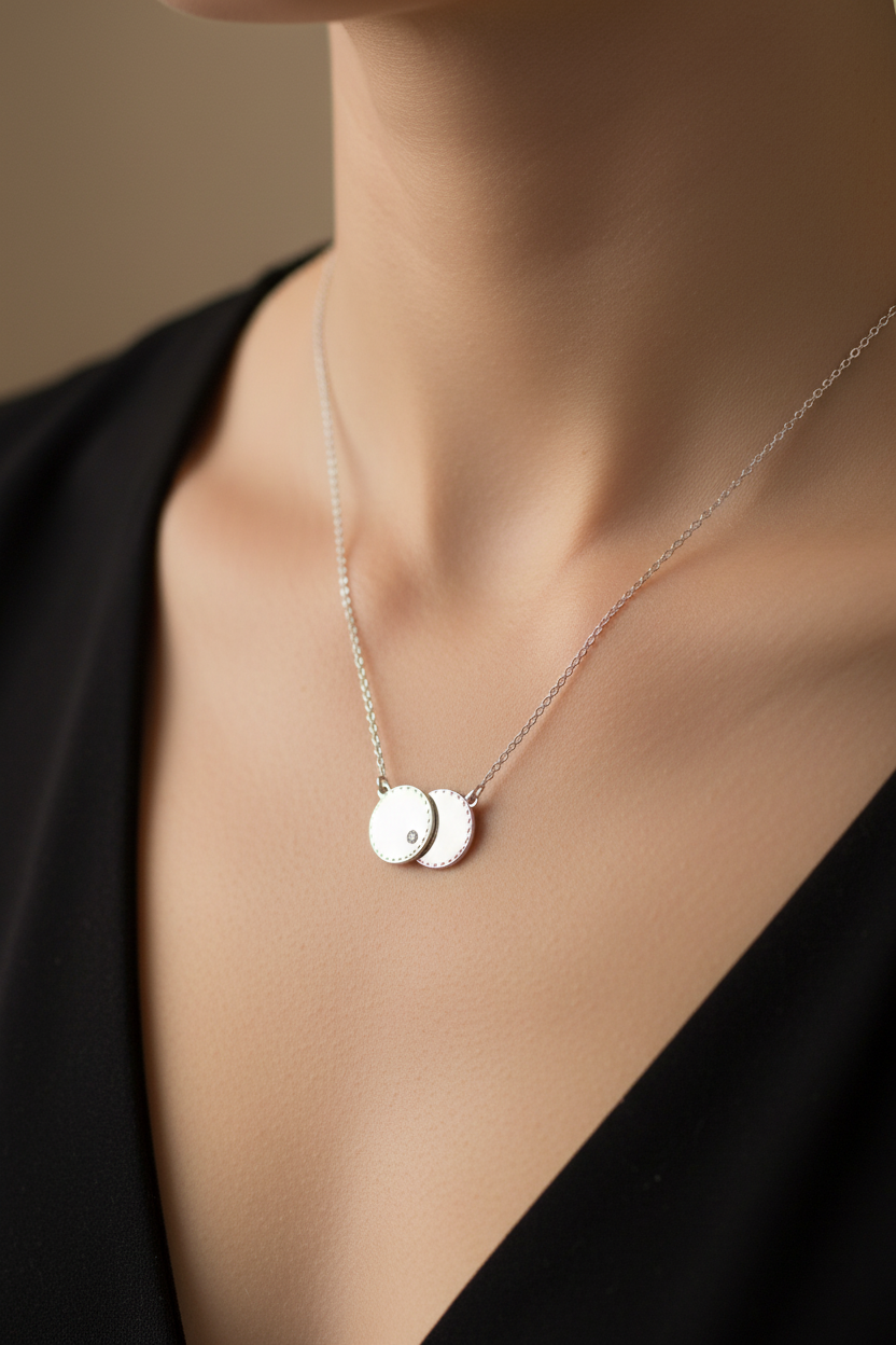 A white CZ Necklace