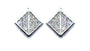 A White Cubic Zirconia Earring.